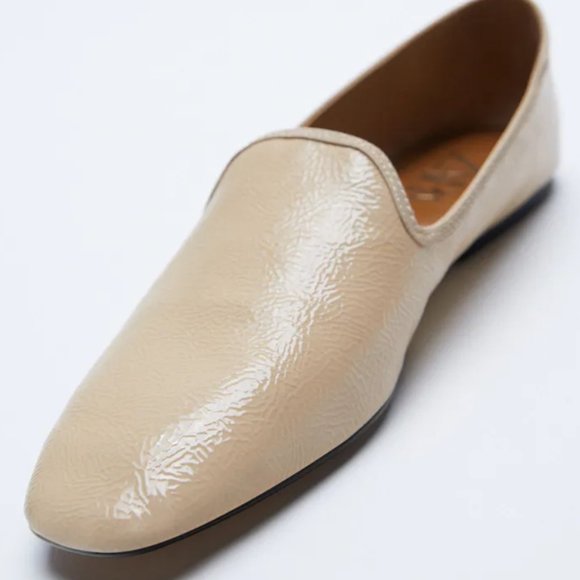 Zara Patent finish flats loafers - Picture 5 of 8